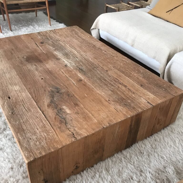 vintage rustic shabby chic coffee table 0114 bàn sofa gỗ tự nhiên