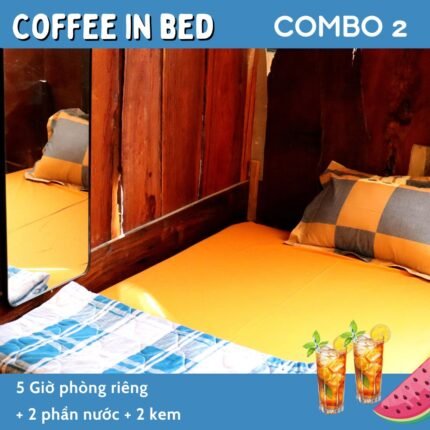 COMBO 2: 5 GIỜ PHÒNG RIÊNG + 2 PHẦN NƯỚC + 2 KEM